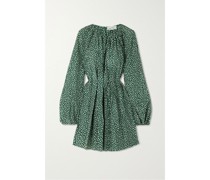 + Net Sustain Minikleid aus einer Biobaumwoll-seidenmischung