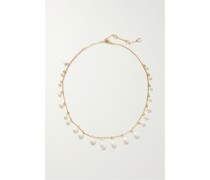 Drizzle Goldfarbene Kette mit Perlen