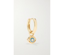 Evil Eye Huggy Einzelne Creole aus 14 Karat