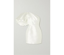 Hayes Asymmetrisches Minikleid aus Glänzendem Twill