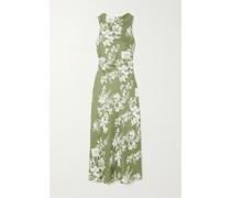 + Net Sustain Casette Midikleid aus Leinen