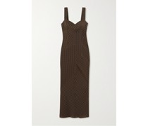 + Net Sustain Justine Midikleid aus Karierter Stretch-seide