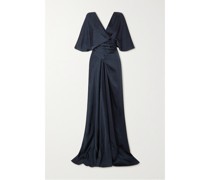 + Net Sustain Martina Maxi-wickelkleid aus Cupro-satin