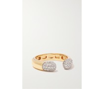 Ring aus 14 Karat  mit Diamanten