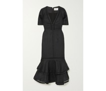 Mavis Midikleid aus Leinenbatist