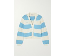 Gestreifter Cardigan aus Baumwolle