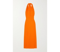 Tropiques Wandelbares Maxikleid aus einer Leinenmischung in Knitteroptik