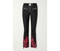 Tiby Bootcut-skihose mit Gürtel Und Prints
