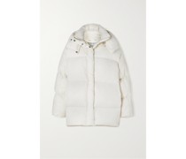 Daunenjacke aus Gestepptem Shell mit Kapuze
