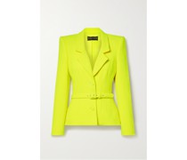 Blazer aus Neonfarbenem Woll-crêpe