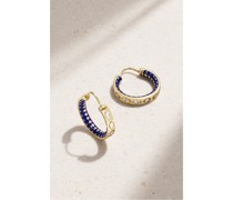 Creolen aus 18 Karat  mit Emaille Und Diamanten