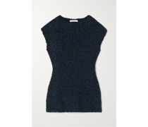 Oberteil aus Bouclé aus einer Baumwollmischung