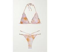 Farita Verzierter Triangel-bikini