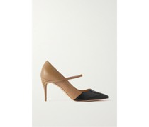 Lorenzo 85 Zweifarbige Pumps aus Leder