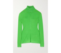 Steinem Rollkragenpullover aus einer Kaschmir-seidenmischung