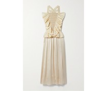 Elouise Midikleid aus Seidentaft und Satin