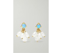 + Net Sustain Ohrringe aus  mit Perlen Und Opal