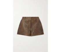 Cenila Shorts aus Gebürstetem Leder