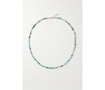 Blue Rainbow Kette aus Seide