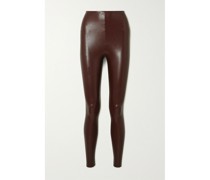 Leggings aus Stretch-kunstleder