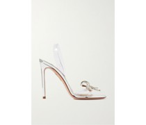Babe 105 Slingback-sandalen aus Metallic-leder und Pvc