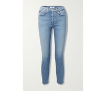 90s High Rise Ankle Crop Skinny Jeans