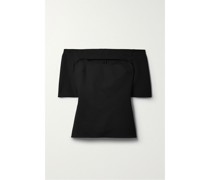 Schulterfreies Oberteil aus Stretch-jersey
