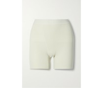 Cotton Rib Boxer – Bone – Shorts aus Geripptem Jersey aus einer Baumwollmischung