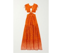 Amelie Maxikleid aus Bedruckter Habutai-seide