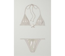 Star Triangel-bikini aus Changierendem Stretch-material