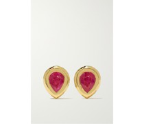 + Net Sustain Pear Nesting Gem Ohrringe aus Recyceltem 18 Karat