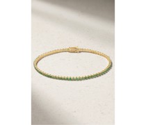 Tennisarmband aus 18 Karat  mit Smaragden
