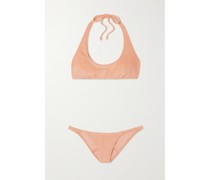 + Net Sustain Amber Neckholder-bikini aus Frottee aus einer Baumwollmischung