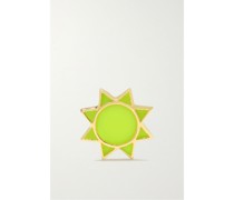 Sun Einzelner Ohrstecker aus 14 Karat