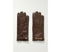 Handschuhe aus Leder mit Verzierung