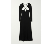 Miyah Midikleid aus Rippstrick mit Cut-outs