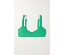 + Net Sustain Bikini-oberteil aus Recyceltem Stretch-crêpe
