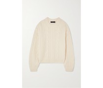 Marina Zopfstrickpullover aus Kaschmir