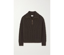 Highland Zopfstrickpullover aus einer Merinowoll-kaschmirmischung