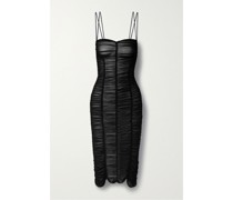 Bea Midikleid aus Gerafftem Chiffon