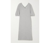Renae Kleid aus Gerippter Pima-baumwolle
