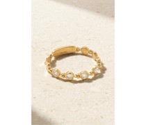 D-vibes Small Ring aus 18 Karat  mit Diamanten