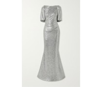 Robe aus Verziertem Stretch-jersey