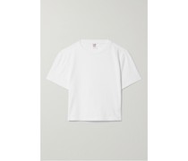 + Hanes Micro Verkürztes T-shirt aus Baumwoll-jersey