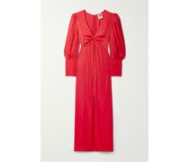 + Net Sustain Maxikleid aus Satin aus Lenzing™ Ecovero™