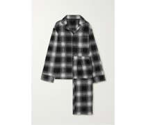 Fleece Plaid Sleep Set – Karierter Pyjama aus Fleece