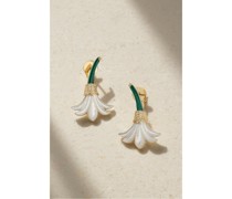 Small Flower Ohrringe aus 18 Karat
