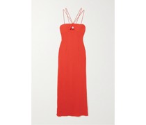 Gianna Maxikleid aus Rippstrick mit Cut-outs