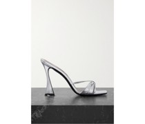 Lust Mules aus Metallic-leder