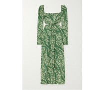 Cuarzo Astro Esmeralda Maxikleid aus Twill